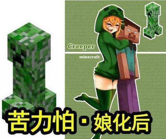 【我的世界怪物娘化图】我的世界恐怖怪物娘化图汇总
