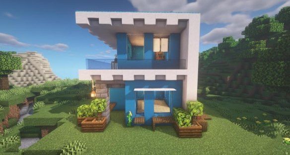 我的世界手游双层小别墅怎么建 双层小别墅建筑方法