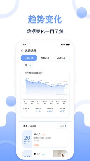 每日体重记录器app