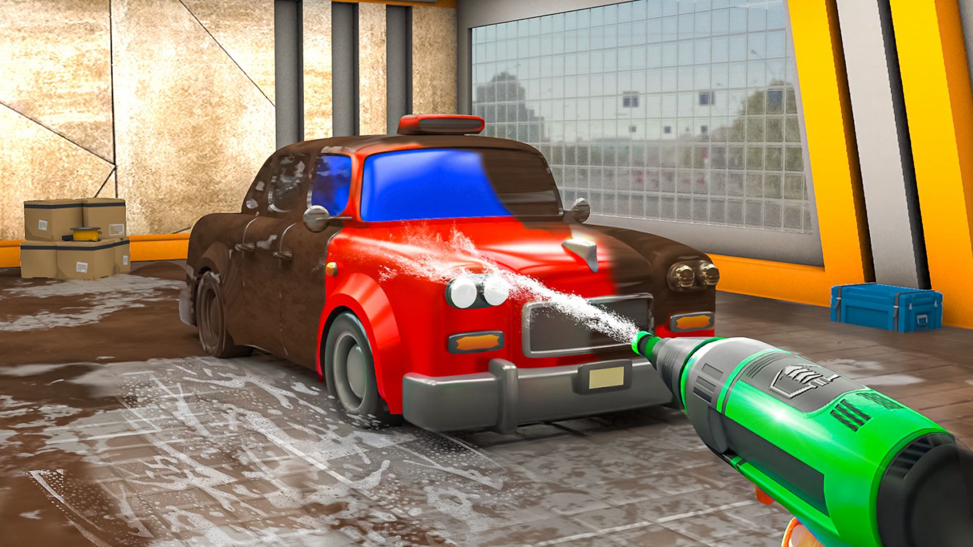 高压水枪洗车模拟器游戏图片1